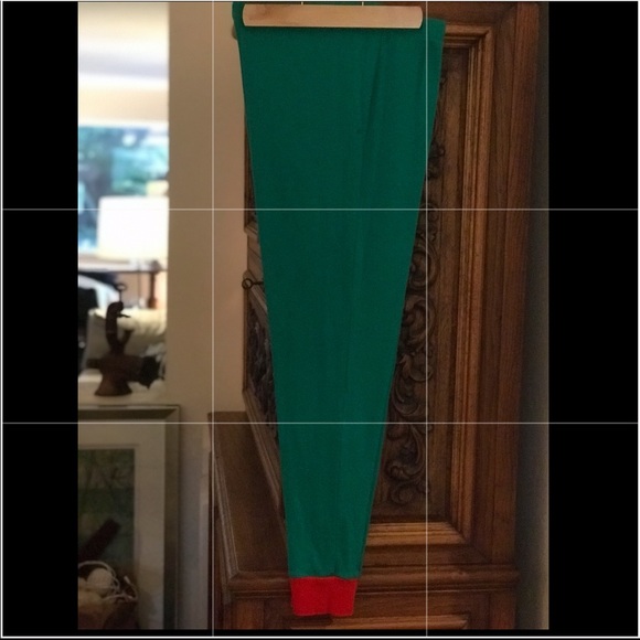 Elf, Santa’s Helper Pajamas. Top & Bottoms - Picture 4 of 9